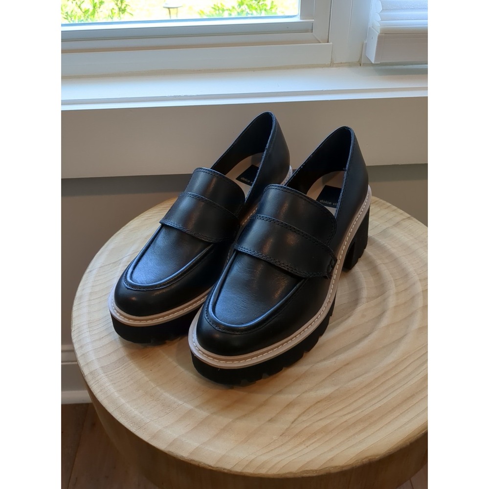 Dolce Vita Black Platform Loafers